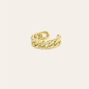 Zoe Lev Cuban Link Gold Ear Cuff